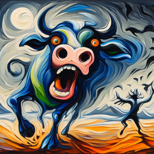 Abstract animal wildlife the mad ox
