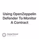 Using OpenZeppelin Defender To Monitor A Contract