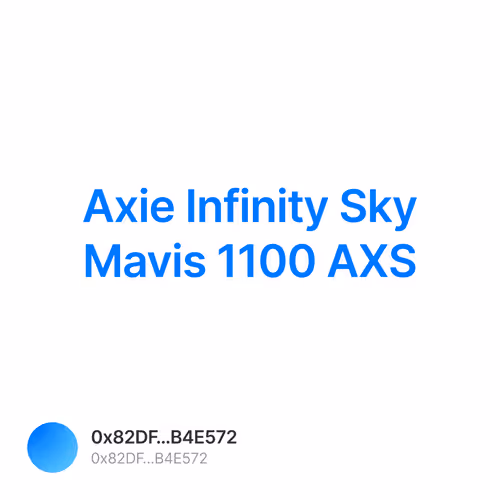Axie Infinity 开发商 Sky Mavis 将质押超 1100 万枚 AXS 代币
