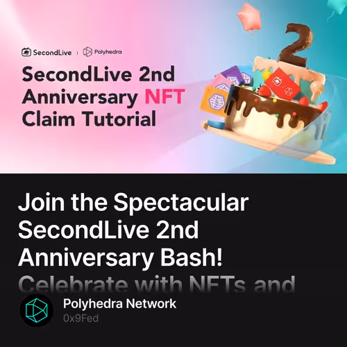 Join the Spectacular SecondLive 2nd Anniversary Bash! Celebrate with NFTs and Design Delights! 11/500