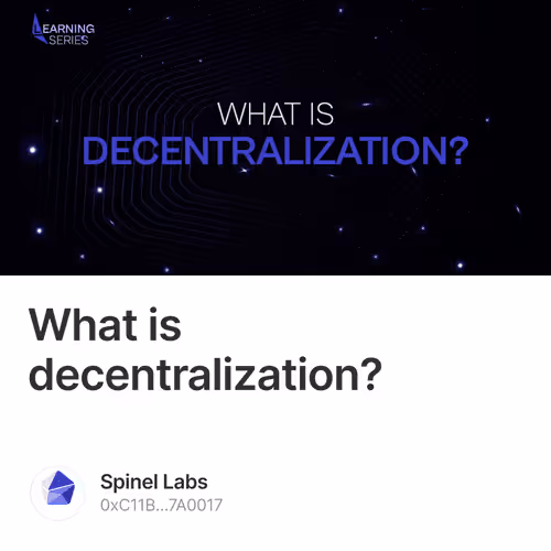 What is decentralization?