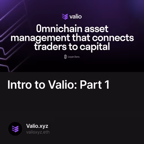 Intro to Valio: Part 1 24/500