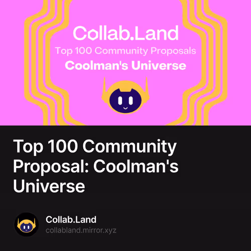 Top 100 Community Proposal: Coolman's Universe 27