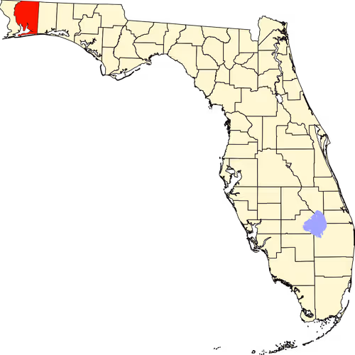 Santa Rosa County Map