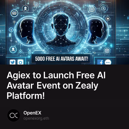 Agiex to Launch Free AI Avatar Event on Zealy Platform! 42