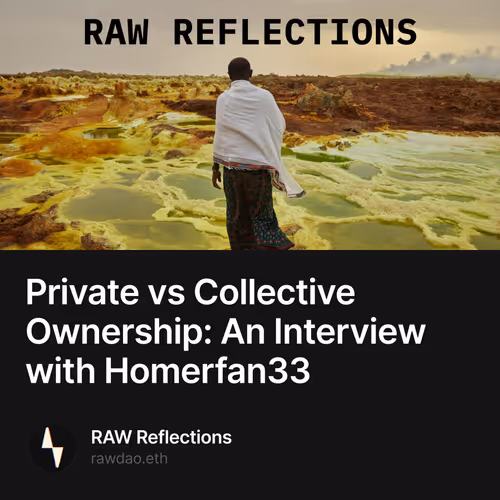 Private vs Collective Ownership An Interview with Homerfan33