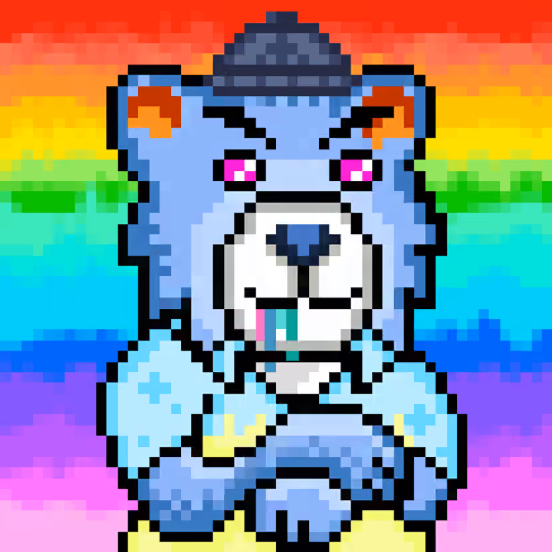 Oppa Bear Pixel Art #547