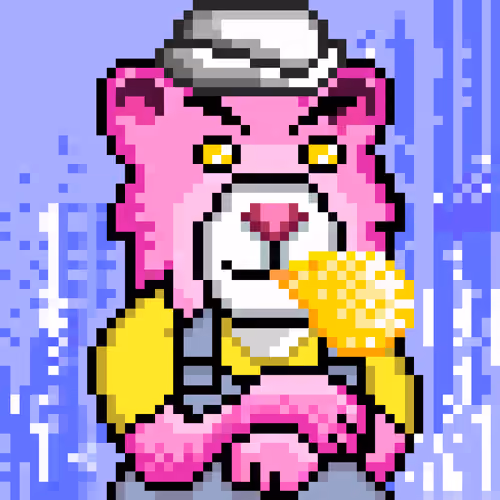 Oppa Bear Pixel Art #476