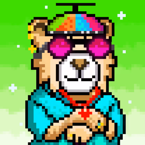 Oppa Bear Pixel Art #593