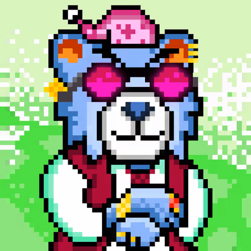 Oppa Bear Pixel Art #301