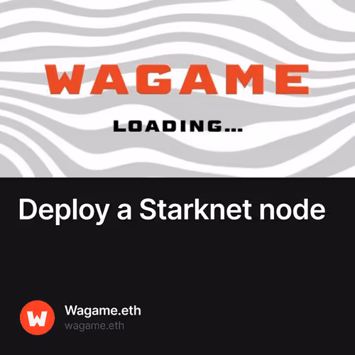 Deploy a Starknet node
