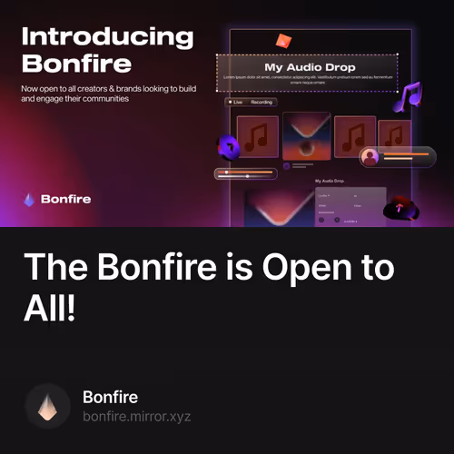 The Bonfire is Open to All! 30/500