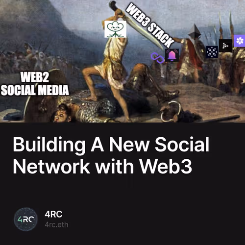 Building A New Social Network with Web3 67/500