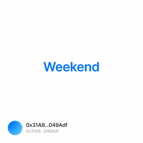 Weekend - eQG2a1zkuW