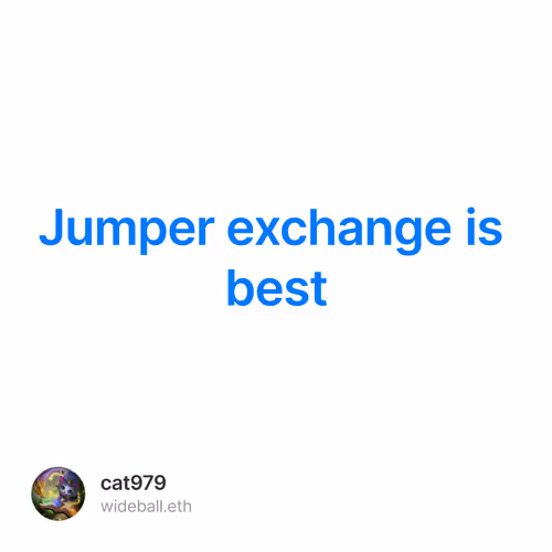 Jumper exchange is best