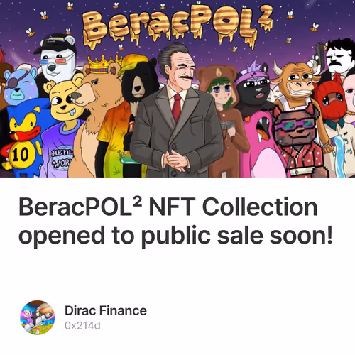 BeracPOL² NFT Collection opened to public sale soon!  13