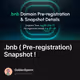  .bnb  Pre-registration   Snapshot
