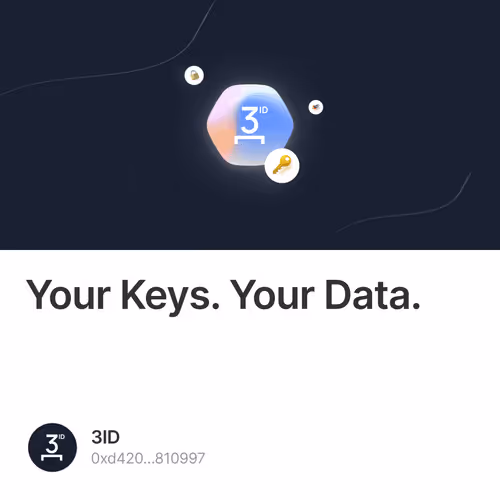 Your Keys. Your Data.
