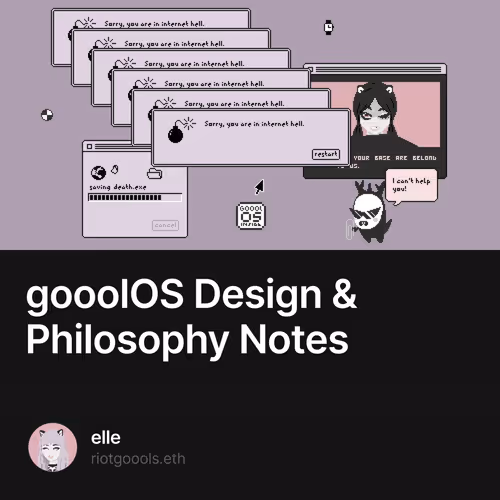 gooolOS Design & Philosophy Notes 34/500