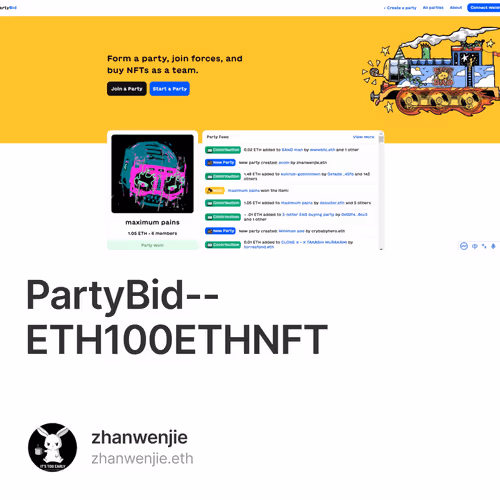PartyBid--ETH100ETHNFT