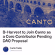 B-Harvest to Join Canto as a Core Contributor Pending DAO Proposal