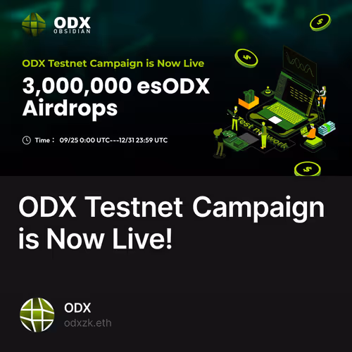 ODX Testnet Campaign is Now Live! 6