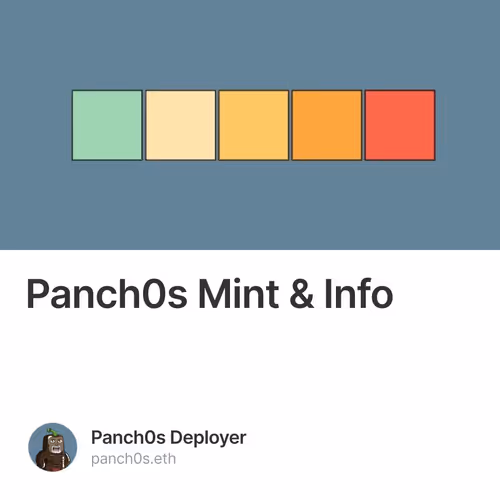 Panch0s Mint & Info 3/500