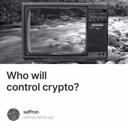 Who will control crypto