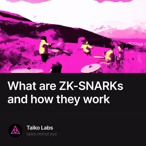 What are ZK-SNARKs and how they work 479/500