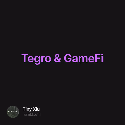 Tegro & GameFi