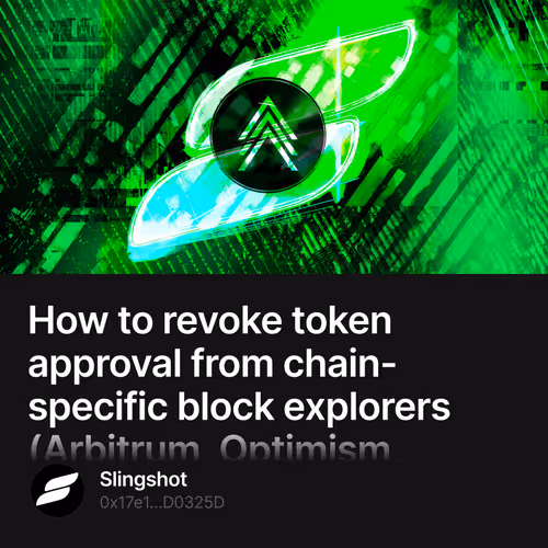 How to revoke token approval from chain-specific block explorers (Arbitrum, Optimism, Polygon) 461/500
