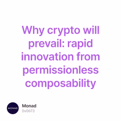 Why crypto will prevail: rapid innovation from permissionless composability 290/500
