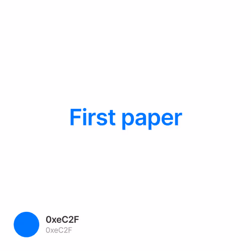 First paper 6/10