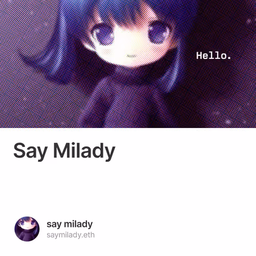 Say Milady 16