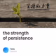 the strength of persistence