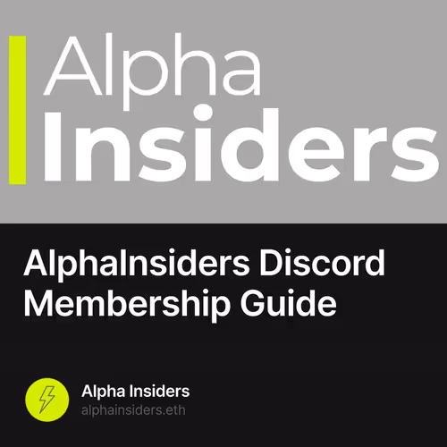 AlphaInsiders Discord Membership Guide 10/500