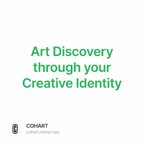 Art Discovery through your Creative Identity 3/500