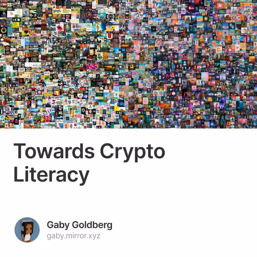 Towards Crypto Literacy 500/500