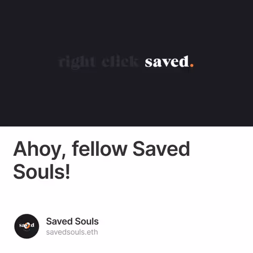 Ahoy, fellow Saved Souls! 42/500