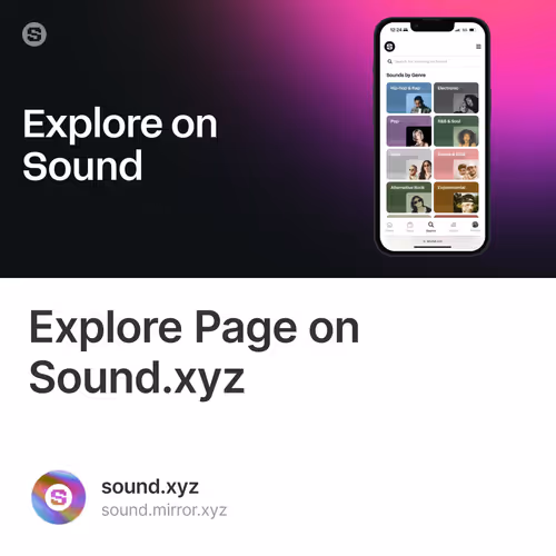 Explore Page on Sound.xyz 24