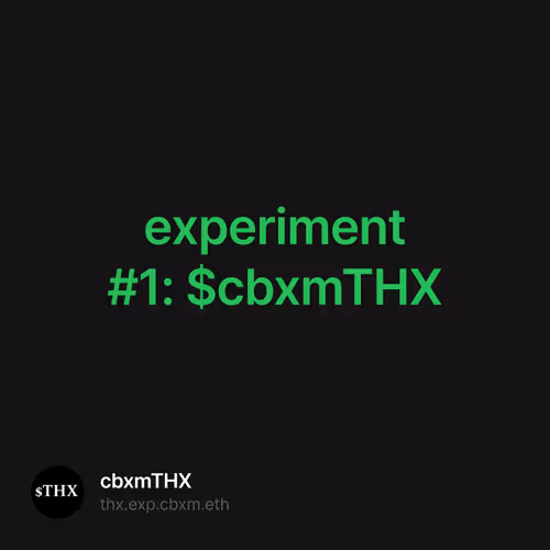 experiment 1 cbxmTHX