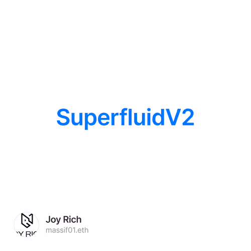 流支付赛道Superfluid项目V2版本交互教程 1/500