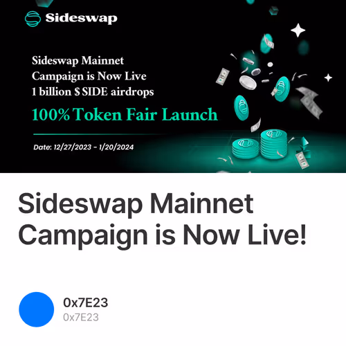 Sideswap Mainnet Campaign is Now Live! 165