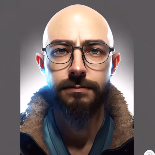 Futuristic selfie