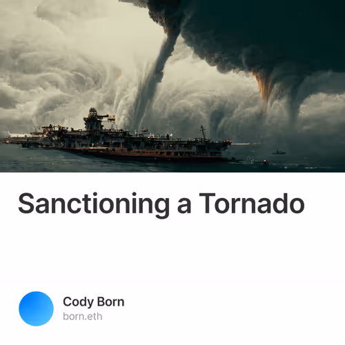 Sanctioning a Tornado