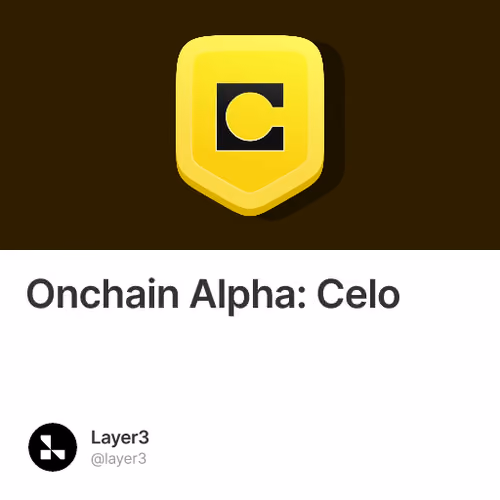Onchain Alpha: Celo #133