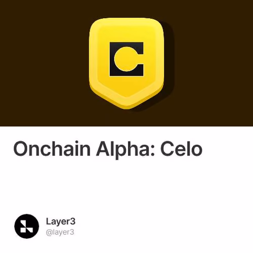Onchain Alpha: Celo #151