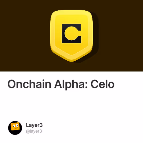 Onchain Alpha: Celo #12