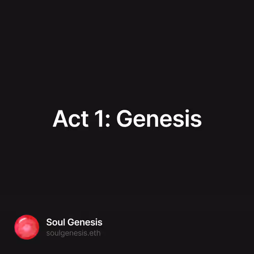 Act 1: Genesis 2/15