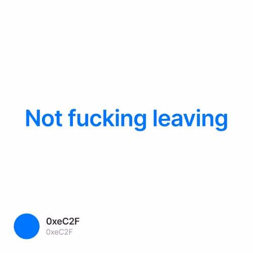 Not fucking leaving 7/10